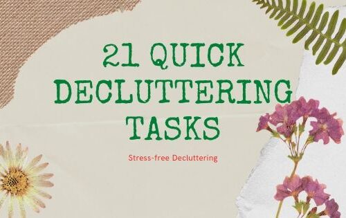quick & easy decluttering stress free